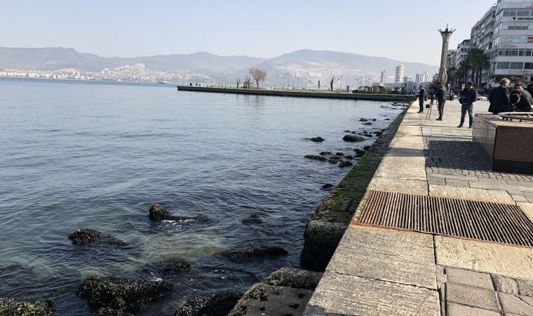 İzmir'de deniz suyu seviyesi azaldı, Pasaport İskelesi kapatıldı (30 Mart 2022)