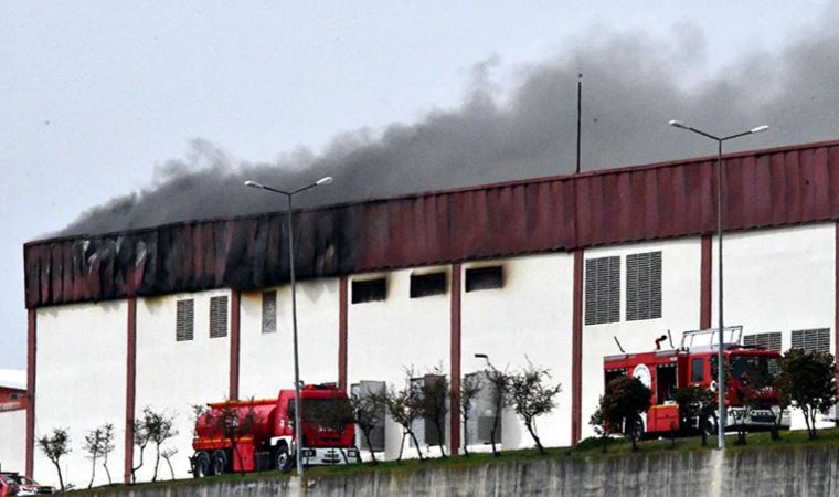 Tekirdağ'da fabrika yangını!