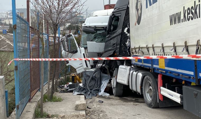 TIR'lar arasında sıkışan İranlı sürücü öldü