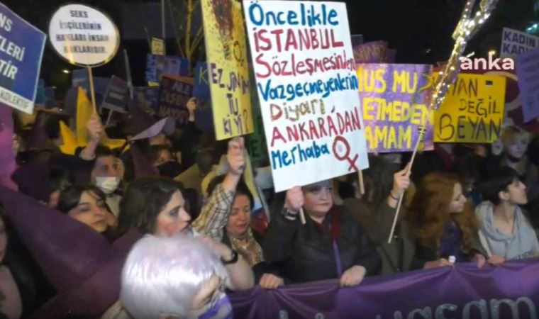 Ankara'da Feminist Gece Yürüyüşü: 