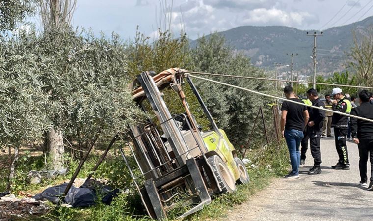 Muğla'da devrilen fork-liftin altında kalan kişi öldü