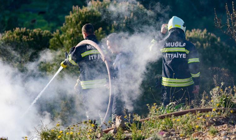 Muğla'da ormanlık alanda korkutan yangın