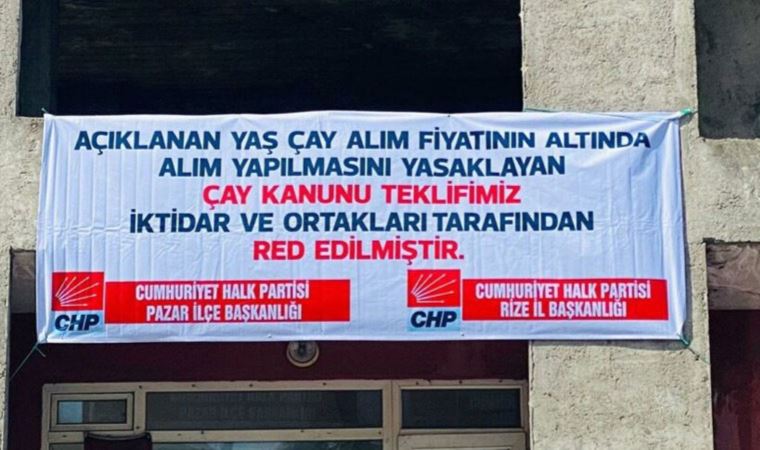 Rize'de CHP’nin afişleri toplatıldı