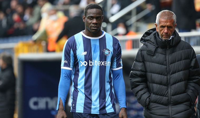 Adana Demirspor'da Mario Balotelli'den hakeme kırmızı kart tepkisi