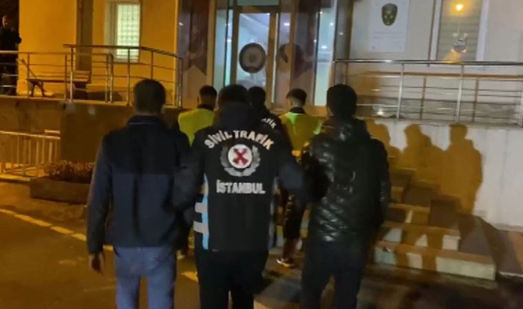 Tuzla'da değnekçilere suçüstü baskın