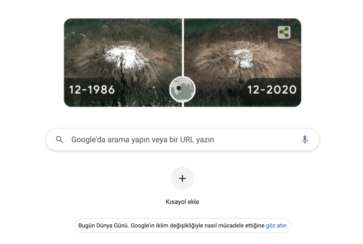 Google'dan 22 Nisan Dünya Günü'ne özel doodle!