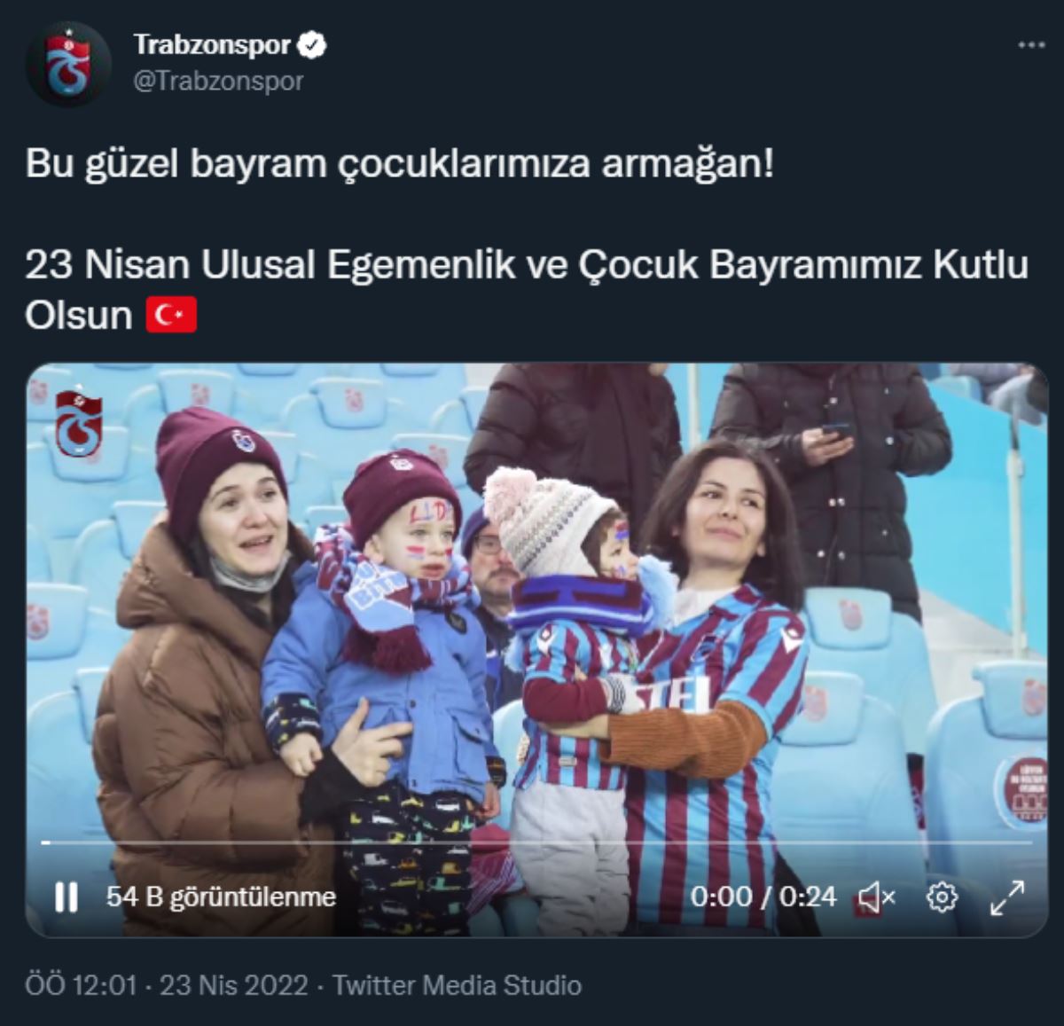 Süper Lig kulüpleri ve spor camiasından 23 Nisan paylaşımları