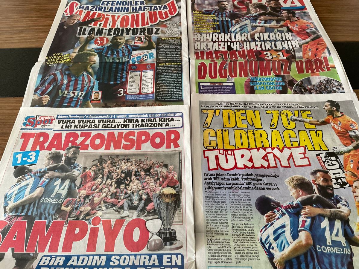 Trabzon yerel basında Adana Demirspor galibiyetinin yankıları