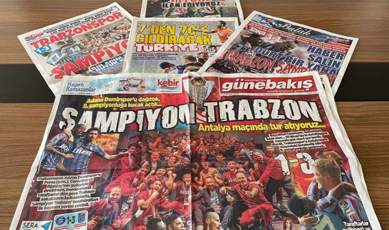 Trabzon yerel basında Adana Demirspor galibiyetinin yankıları