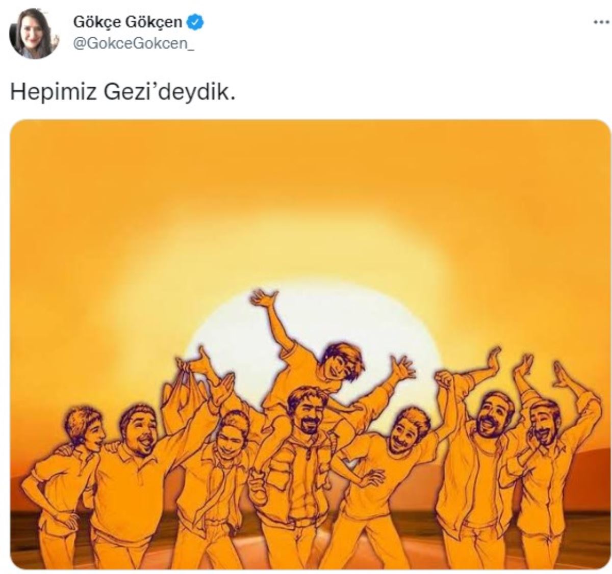 <p><strong>Gökçe Gökçen:</strong> Hepimiz Gezi’deydik.</p>