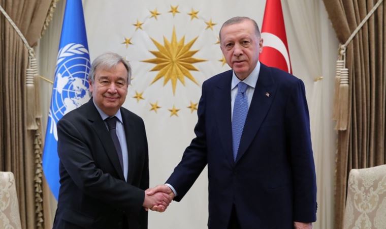 Cumhurbaşkanı Erdoğan ile BM Genel Sekreteri Guterres görüştü