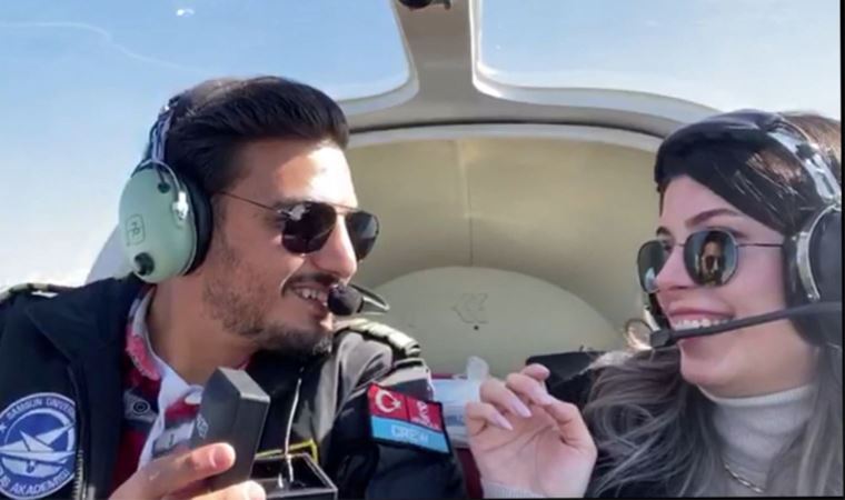 Uçak kazasında ölen pilot Furkan Otkum, kız arkadaşına uçakta evlenme teklif etmiş (29 Nisan 2022)