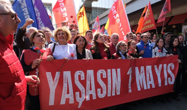 Taksim'de 1 Mayıs anması