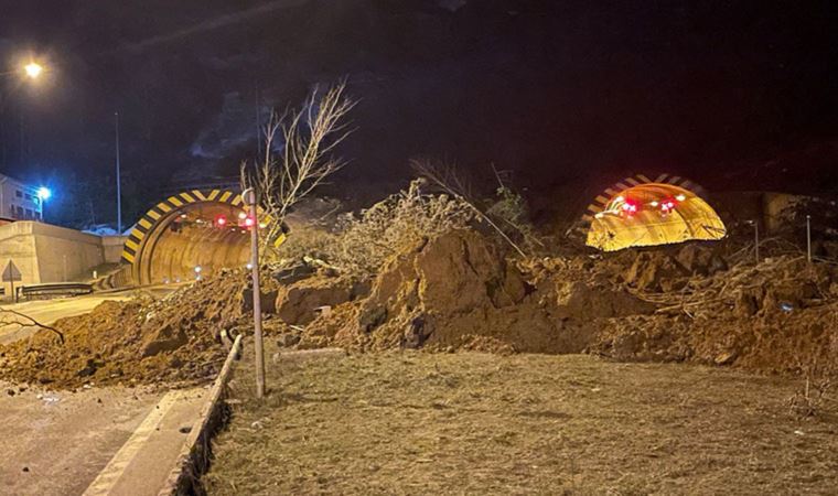 Heyelan sebebiyle kapanan Bolu Dağı Tüneli’nde çalışmalar sürüyor