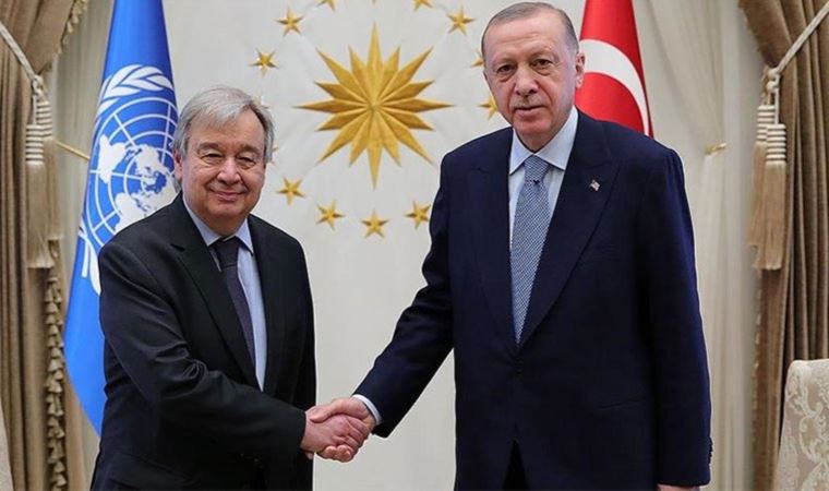 Son Dakika: Erdoğan, BM Genel Sekreteri Guterres ile görüştü