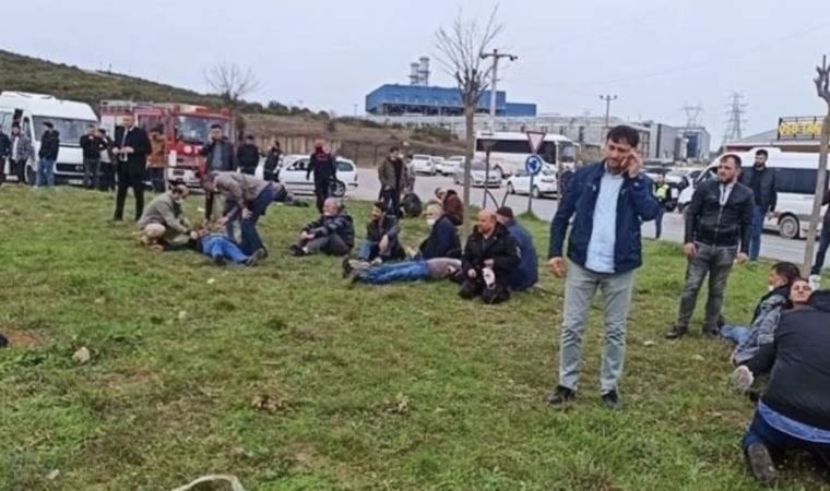 Kocaeli'de TIR ve servis aracı çarpıştı, çok sayıda yaralı var (05 Nisan 2022)