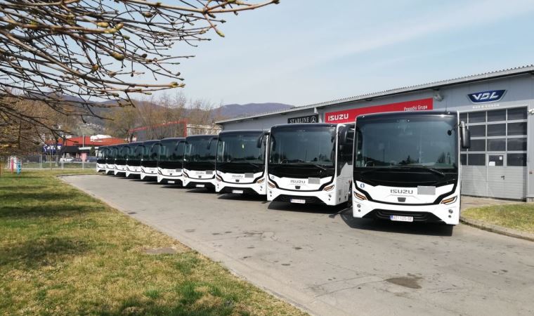 Anadolu Isuzu Hırvatistan pazarına 12 adet otobüs ihracat etti