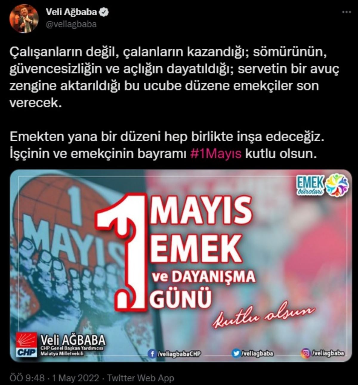 Siyasilerden 1 Mayıs mesajları: 'Bu düzen değişecek...'