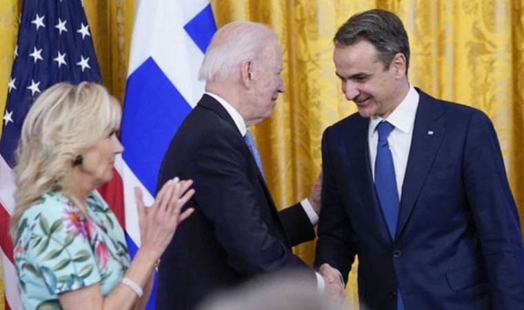 Biden Beyaz Saray'da Yunanistan Başbakanı Miçotakis için resepsiyon verdi