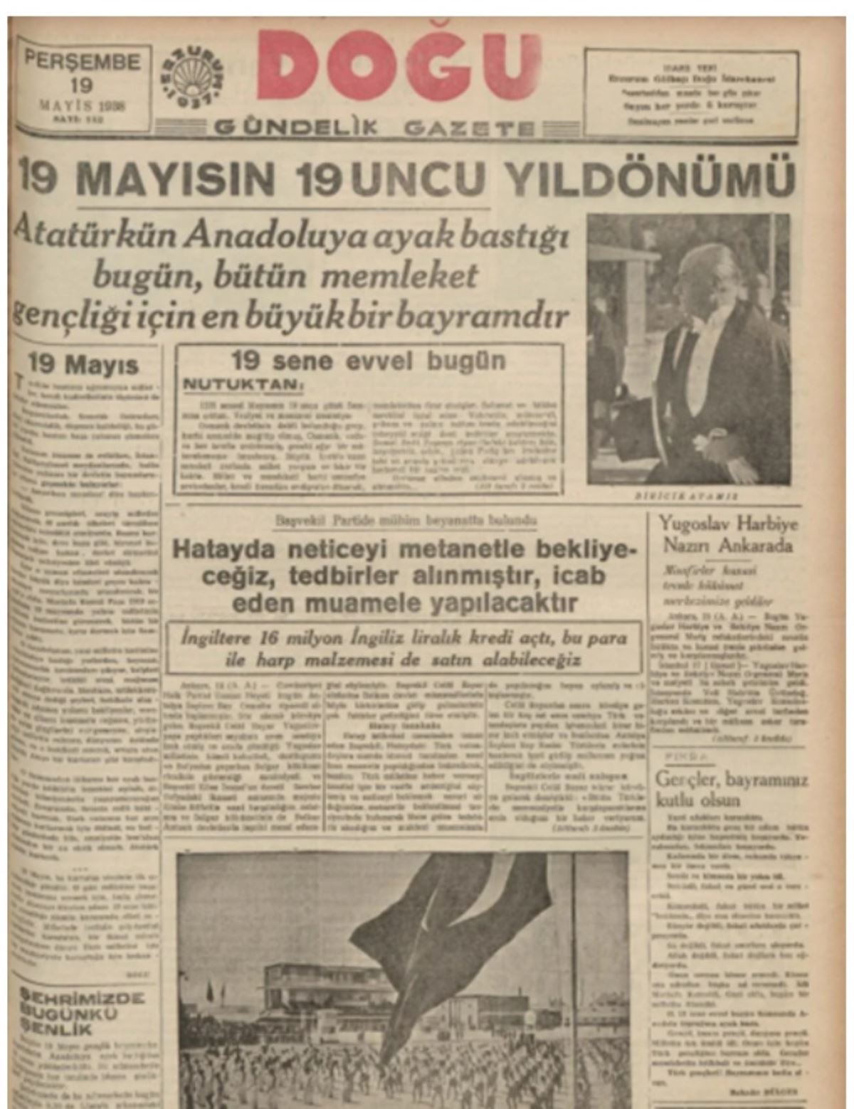 19 Mayıs Atatürk'ü Anma, Gençlik ve Spor Bayramı tarih boyu gazete manşetlerinde nasıl kutlandı?