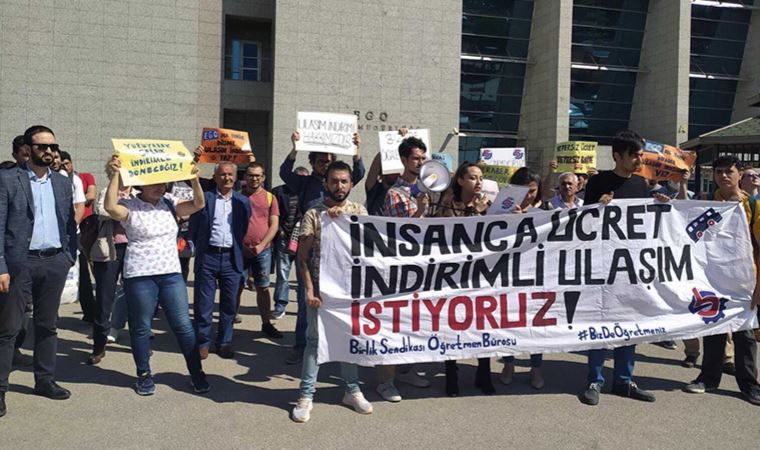 Öğretmenler, Melih Gökçek'in kaldırdığı indirimli ulaşım hakkının iadesini istiyor