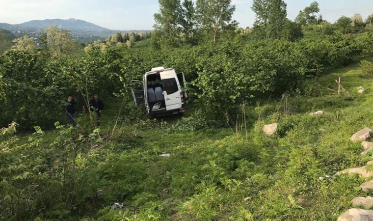 Ordu’da minibüs fındık bahçesine uçtu: 11 yaralı