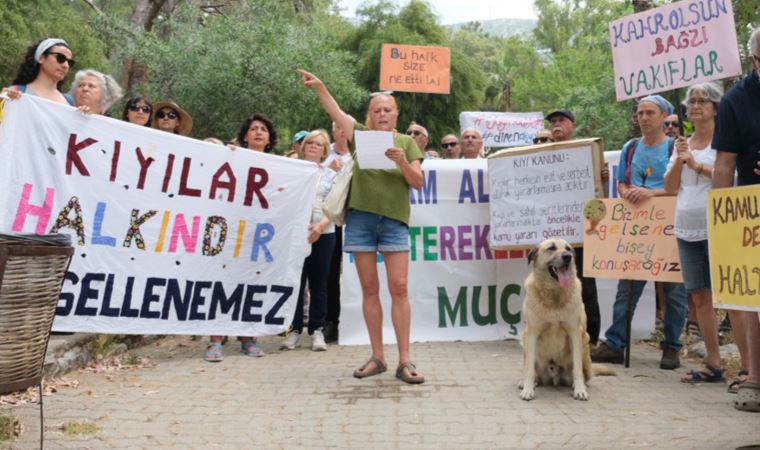 Akyaka'da doğa talanına tepki: Kıyı işgali bitsin!