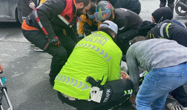 Sarıyer'de feci kaza: Ters yönden gelen motosikletli otomobil ile kafa kafaya çarpıştı (24 Mayıs 2022) (Video Haber)