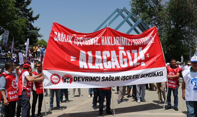 Sağlıkçılardan ‘Beyaz Miting’: 'Emek bizim, söz bizim'