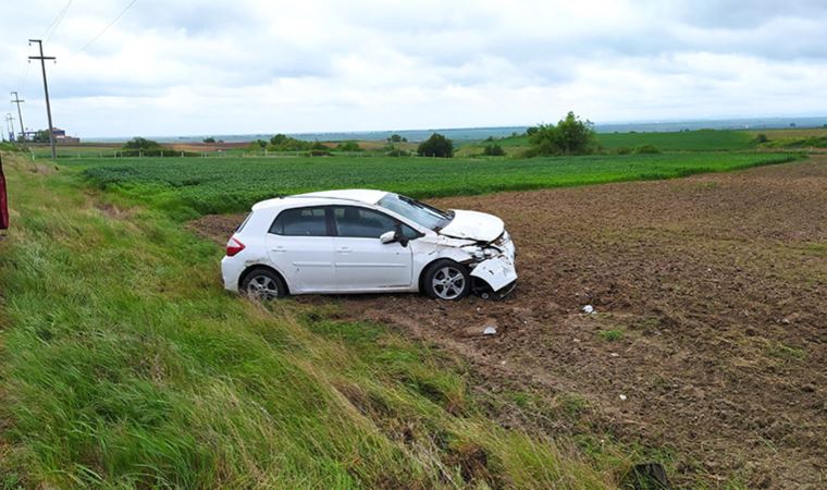 Tekirdağ'da otomobil takla attı: 4 yaralı