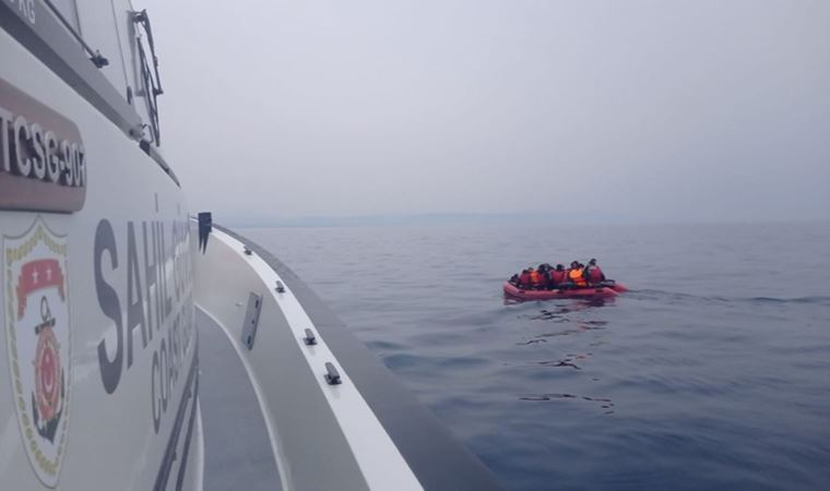 İzmir açıklarında 196 düzensiz göçmen kurtarıldı