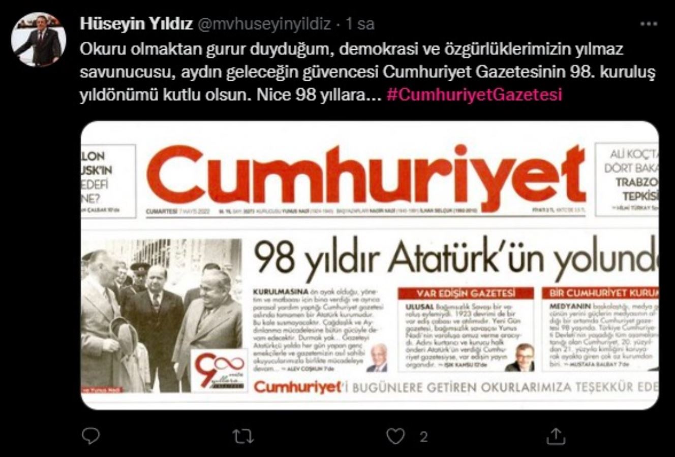 Siyasilerden Cumhuriyet'e yıldönümü mesajları: 'Basınımızın koca çınarı'