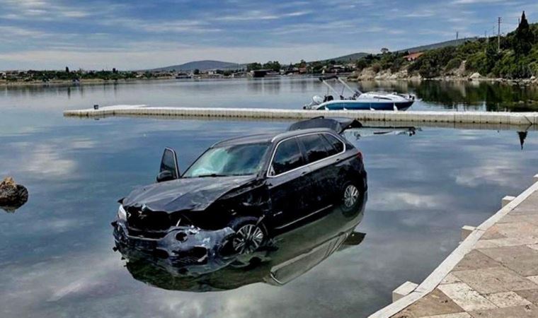 Kaza yapan araç denize uçtu, cesedi başka yerde bulundu