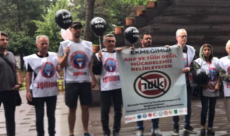 Birleşik Kamu-İş'ten enflasyon rakamlarına balonlu protesto