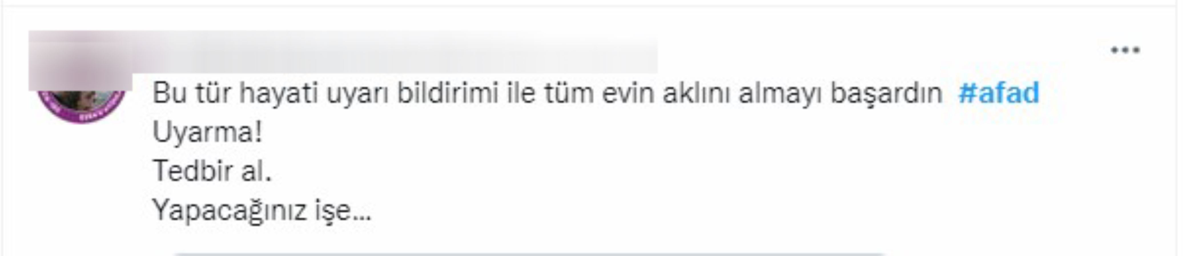 AFAD'dan gelen 'hayati uyarı bildirimi' sosyal medyada gündem oldu