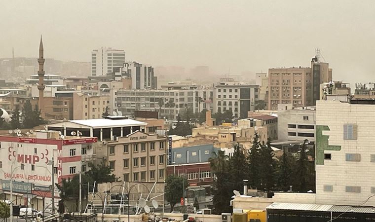 Şanlıurfa'da toz bulutu etkili oldu