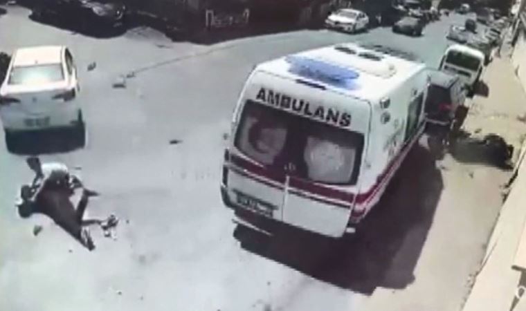 Sarıyer'de ambulans şoförünün dikkati olası faciayı önledi! (03 Haziran 2022)