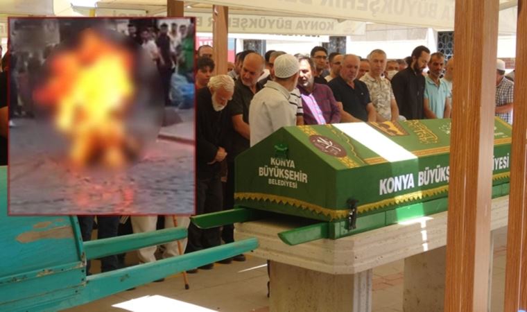 Galata'da kendini yakan Abdullah, Konya'da toprağa verildi