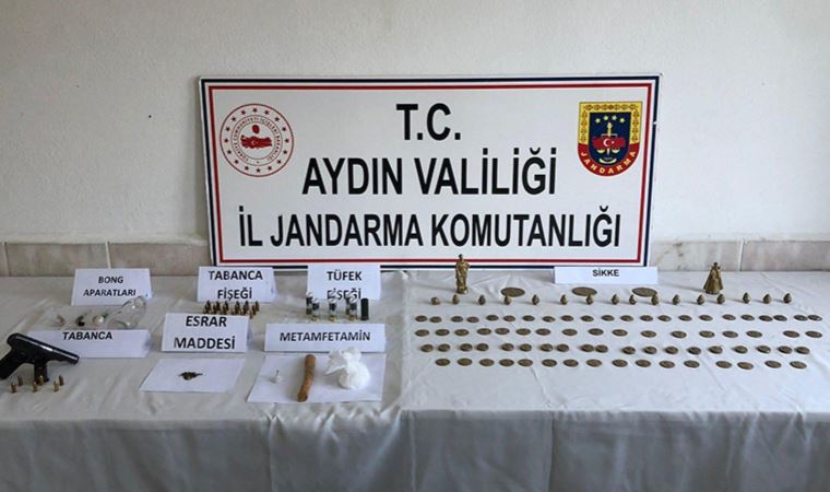 Aydın'da 'uyuşturucu' ve 'tarihi eser' operasyonu: 1 tutuklama