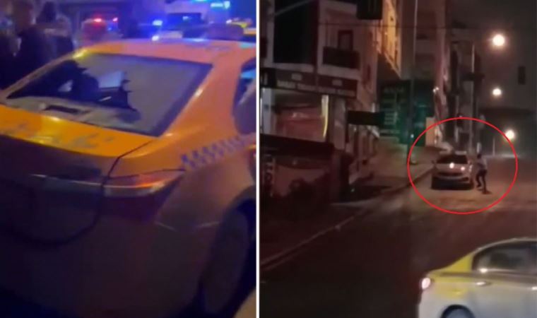 İstanbul'da 2 taksiye taşlı saldırı: 1 yaralı