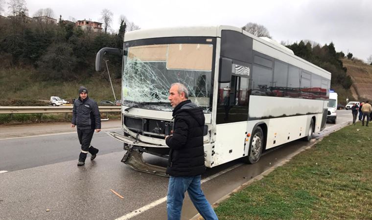 Otobüsün test sürüşünde kaza: 1 ölü, 1 yaralı