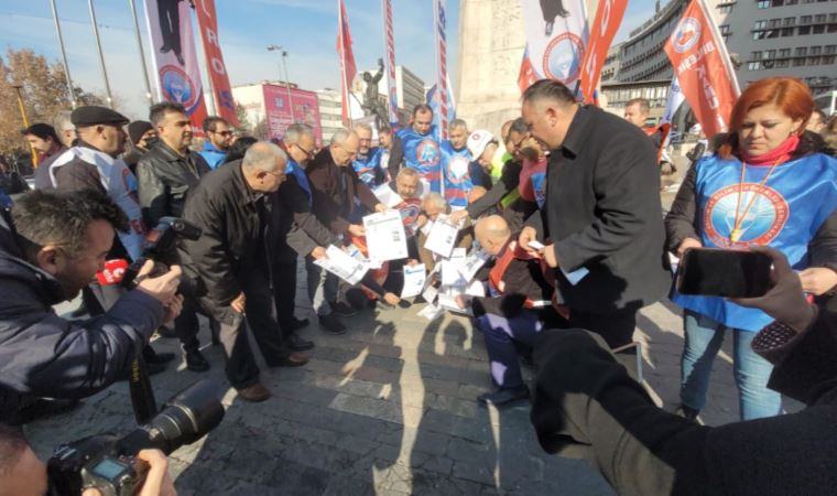 Birleşik Kamu İş'ten 'maaş zammı' protestosu