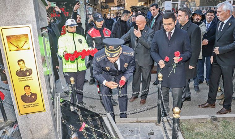 Şehit Emniyet Müdürü Gaffar Okkan ile 5 mesai arkadaşı anıldı