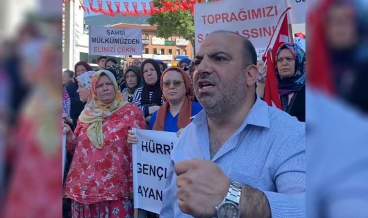 Karacabey'de arazileri devredilen köylüler: 'Arazilerimiz için Erdoğan’ın peşindeyiz'