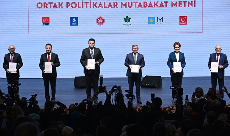 Millet İttifakı'nın 'Ortak Mutabakat Metni' açıklandı: Türkiye'nin geleceğine 'imza'