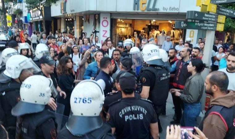 HDP'ye destek açıklamasına polis müdahalesi