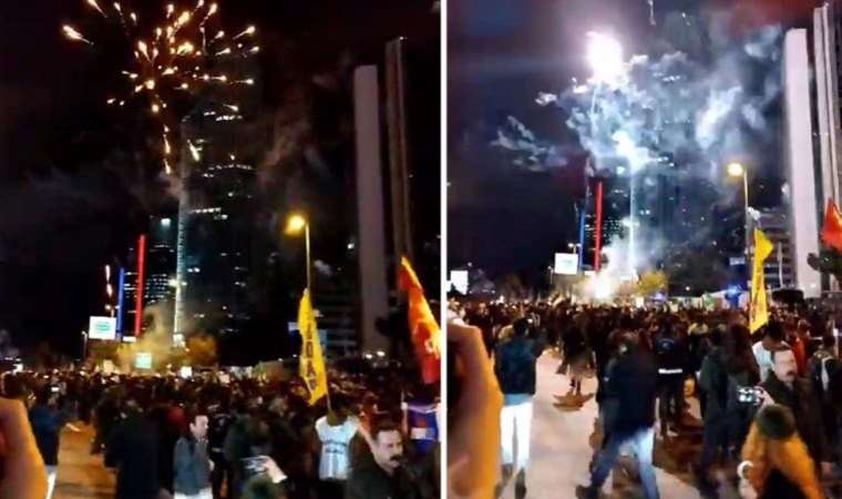 Son dakika... İstanbul'da hareketli gece: Protestocu grup İsrail Konsolosluğu'na 'havai fişek' attı!