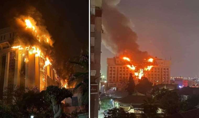 Mısır’da polis merkezinde yangın: 38 yaralı