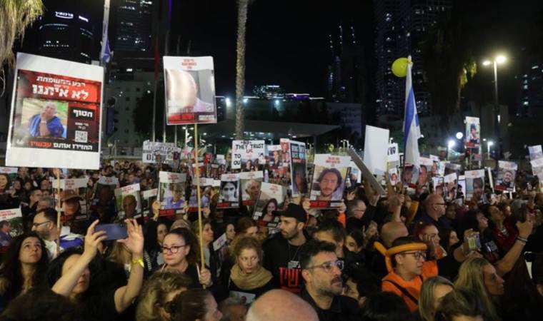 Esir yakınlarından protesto: 'Herkes dönene kadar durmayacağız'