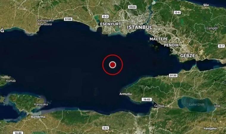 Son dakika... Marmara Denizi'nde 3.7 büyüklüğünde deprem! İstanbul'da da hissedildi